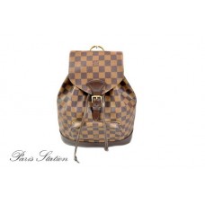 Louis Vuitton Damier Ebene Mm Backpack