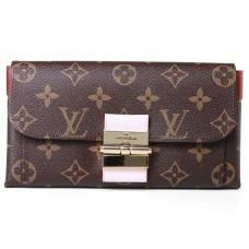 Louis Vuitton Monogram Elysee Wallet Red