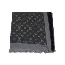 Louis Vuitton Monogram Ikat Shawl Dark Grey