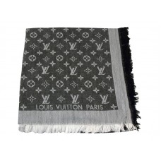 Louis Vuitton Monogram Ikat Shawl Grey