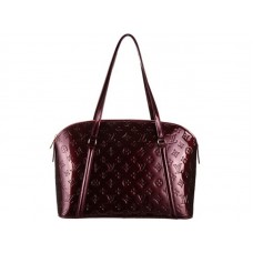 Louis Vuitton Monogram Vernis Avalon Zipped Shoulder Bag Dark Purple