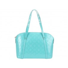 Louis Vuitton Monogram Vernis Avalon Zipped Shoulder Bag Turquoise