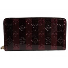 Louis Vuitton Monogram Vernis Rayures Zippy Wallet Amarante Ray