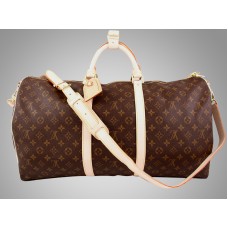 Louis Vuitton Monogram Keepall 50 With Shoulder Strap