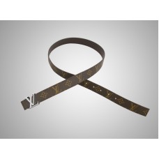 Louis Vuitton Monogram Belt Initials Silvery