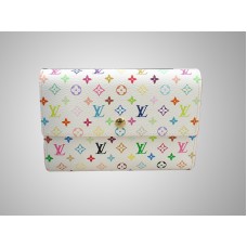 Louis Vuitton Monogram Multicolore White Alexandra Wallet