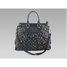 Louis Vuitton Runway Monogram Leather Cabby Mm Black Multicolor