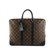 Louis Vuitton Monogram Macassar Porte-Documents Voyage