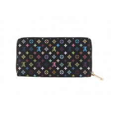 Louis Vuitton Monogram Multicolore Black Zippy Wallet Grenade