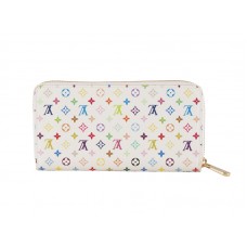 Louis Vuitton Monogram Multicolore White Zippy Wallet Figue