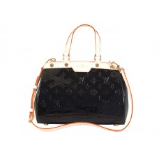 Louis Vuitton Monogram Vernis Brea Mm Black