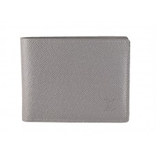 Louis Vuitton Taiga Leather Compact Wallet Glacier