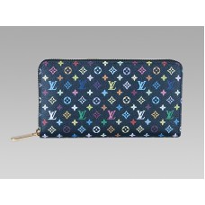 Louis Vuitton Monogram Multicolore Zippy Wallet Black