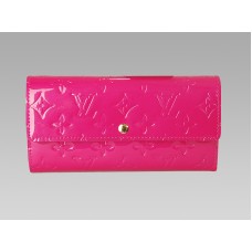 Louis Vuitton Monogram Vernis Sarah Wallet Rose Pop