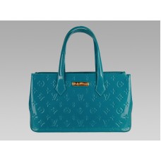 Louis Vuitton Monogram Vernis Whilshire Bld Bleu Galactic