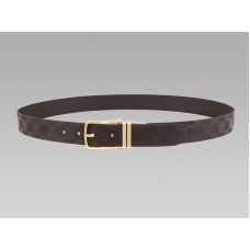 Louis Vuitton Boston Reversible Glazed Calf Leather Golden Belt