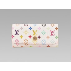 Louis Vuitton Monogram Multicolore White 4 Key Holder Litchi