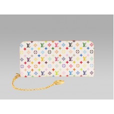 Louis Vuitton Monogram Multicolore White Insolite Wallet Anis