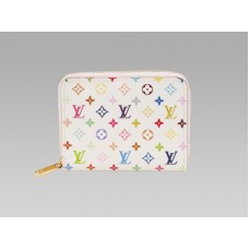 Louis Vuitton Monogram Multicolore Zippy Coin Purse White