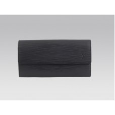 Louis Vuitton Epi Leather Sarah Wallet Black