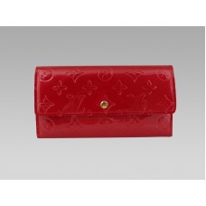 Louis Vuitton Monogram Vernis Porte Tresor International Pomme Damour