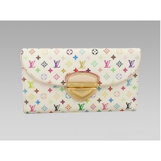 Louis Vuitton Monogram Multicolore White Eugenie Wallet