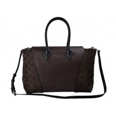 Louis Vuitton W Bag Pm Cuir Orferre Body And Veau Cachemire Sides Chocolate