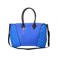 Louis Vuitton W Bag Pm Cuir Orferre Body And Veau Cachemire Sides Electric Blue