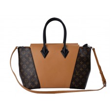 Louis Vuitton W Bag Monogram & Leather Pm Brown