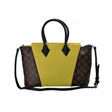 Louis Vuitton W Bag Monogram & Leather Pm Yellow