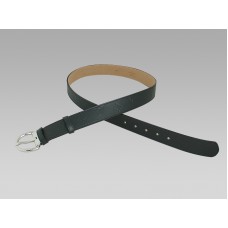 Louis Vuitton Embossed Leather Classic Belt With Silver Buckle