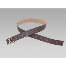 Louis Vuitton Initials Monogram Belt Bronze Buckle