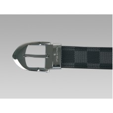 Louis Vuitton Damier Graphite Classic Belt With Silvery Buckle