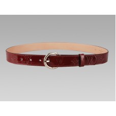 Louis Vuitton Monogram Vernis Belt With Golden Buckle