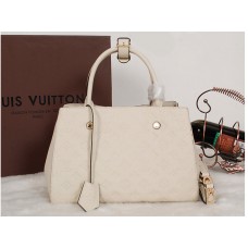 Louis Vuitton Monogram Empreinte Montaigne Mm Beige