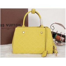 Louis Vuitton Monogram Empreinte Montaigne Mm Citrine