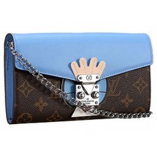 Louis Vuitton Monogram Tribal Mask Chain Wallet Blue