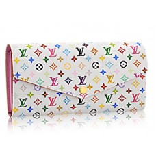 Louis Vuitton Multicolore Sarah Wallet White