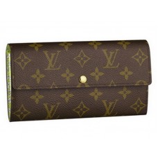 Louis Vuitton Monogram Sarah Wallet Fleuri Vert