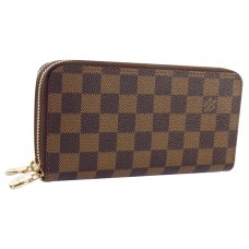 Louis Vuitton Damier Ebene Double Zippy Wallet