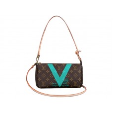 Louis Vuitton Monogram V Pochette Accessoires Turquoise