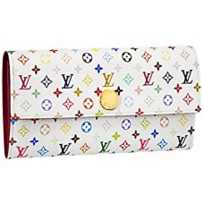 Louis Vuitton Multicolore White Sarah Wallet Eglantine