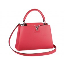 Louis Vuitton Capucines Bb Bag Rose Litchi