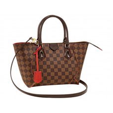 Louis Vuitton Damier Ebene Canvas Caissa Tote Pm Cherry