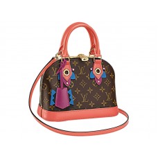 Louis Vuitton Monogram Canvas Alma Bb Flamingo