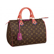 Louis Vuitton Monogram Canvas Speedy 30 Flamingo