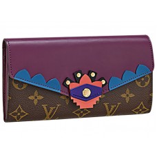 Louis Vuitton Monogram Canvas Sarah Wallet Totem Magenta