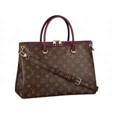 Louis Vuitton Monogram Canvas Pallas Lg Raisin