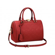 Louis Vuitton Monogram Empreinte Speedy Bandouliere 25 Cherry