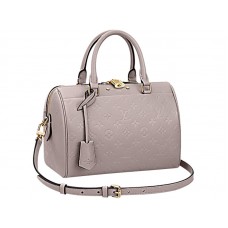 Louis Vuitton Monogram Empreinte Speedy Bandouliere 20 Mastic